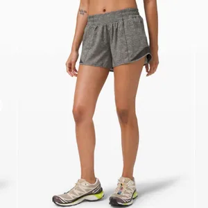 Lululemon Hotty Hot Short II *Long 4" Heather Lux Multi Black thumbnail 2