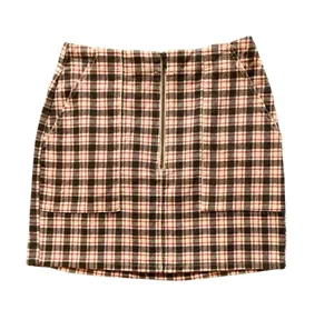 NWOT Wild Fable Plaid Corduroy Mini Skirt - Size 6 (Waist 30") thumbnail 1