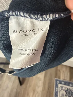 BloomChic Deep Teal Zip Hoodie Blue Size 10 thumbnail 5