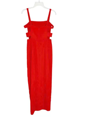 LOVERS + FRIENDS Lacie Cut Out Gown in Red Size S thumbnail 5