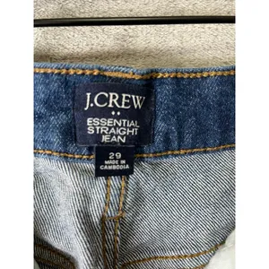 J.Crew Straight Leg Jeans Women’s 29‎ Blue Wash Casual Capsule Wardrobe Everyday thumbnail 6