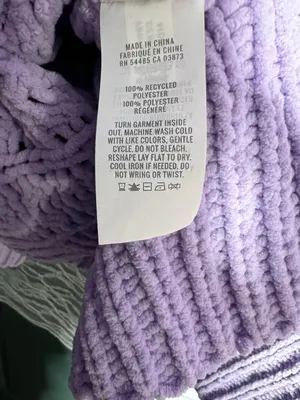 Aerie Lavender Cable Knit Quarter Zip Sweater XL Cozy Oversized Pullover thumbnail 6