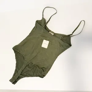 Free People | Corset Bodysuit in Olive Green Small thumbnail 5