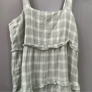 Show Me Your Mumu Napa Mini Dress Green Plaid Size Medium thumbnail 2