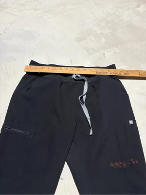 Figs Black Drawstring scrub Pants medium thumbnail 2