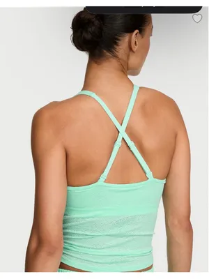 Victoria's Secret Tank Top Size XL Green Athletic Racerback thumbnail 2