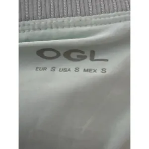 Brand New OGL Women's Size Small Stretch Cotton Pointelle Mini Skirt Light Blue thumbnail 6