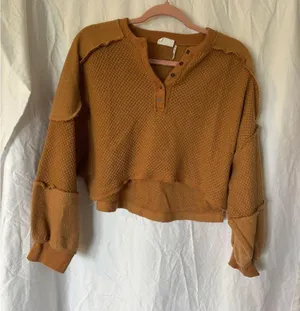 Out from under by Urban Outfitters Mel Cozy Henley Top Size Small thumbnail 4