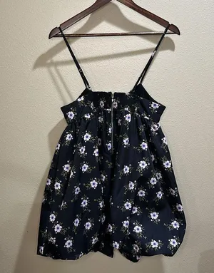 NWT Free People size small in A Bubble Mini Dress in Black thumbnail 8