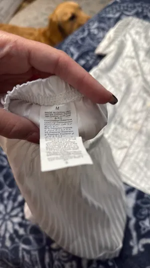 White Satin Pajama Set SHEIN thumbnail 3