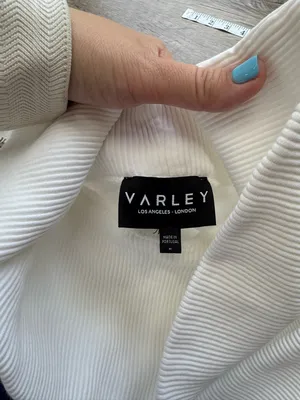 Varley “Simon” Ribbed Cotton White Sweater‎ size medium thumbnail 4
