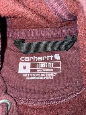 Men’s Carhartt Hoodie Medium Red thumbnail 2
