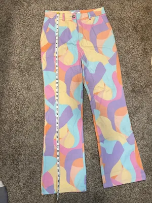 Peppermayo Colorful Print Pants NWOT US Size 4 thumbnail 8
