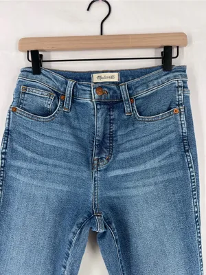 Madewell Medium Wash‎ Denim High Rise Skinny Crop Jeans Size 26 thumbnail 2