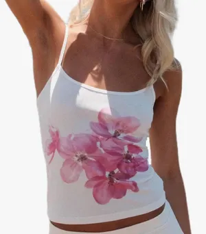 Flower cami White thumbnail 1
