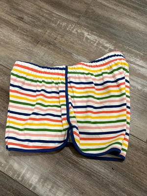 Lake Pajamas shorts rainbow striped Maisonette size XS thumbnail 7