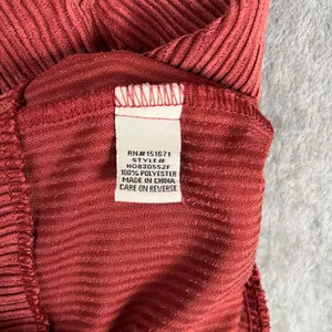 HOT KISS Red Corduroy Overall Dress Juniors' 7 Y2K Academia Preppy Buckle Mini thumbnail 11