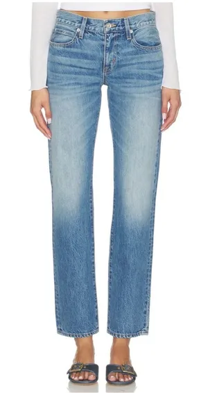 AGOLDE The Isabel Mid Rise Slim Fit Boyfriend Jeans Minimalist Casual Size 28 thumbnail 1