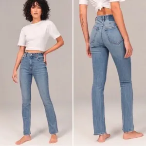 Abercrombie & Fitch The 90s Slim Straight Ultra High Rise Jeans 0/25 thumbnail 2
