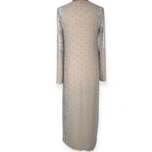BCBG MaxAzria Kyndal XXS High-Low Maxi Dress Tapestry Long Sleeve Designer Boho thumbnail 4