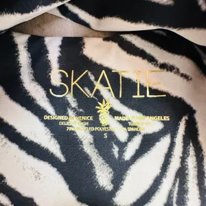 NEW Skatie Madison Ibiza One piece cut out swimsuit zebra thumbnail 5