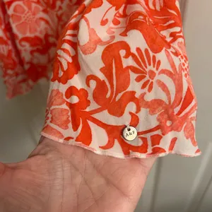 Abercrombie & Fitch Orange and White Camisole thumbnail 3
