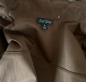 Brown corduroy long sleeve button up jacket Size M thumbnail 5