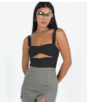 Kalmia Black Bodysuit- Princess Polly thumbnail 2