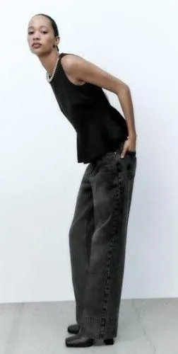 ZARA Peplum Top S thumbnail 1