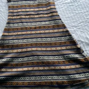 Free People Mini Sweater Dress Gray Fair Isle Nordic Tunic Wool Blend Sz Medium thumbnail 4