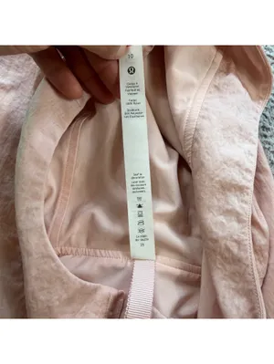 Lululemon Street to Studio Jacket Women’s 10 Dune Blush Pink Hooded Windbreaker thumbnail 6