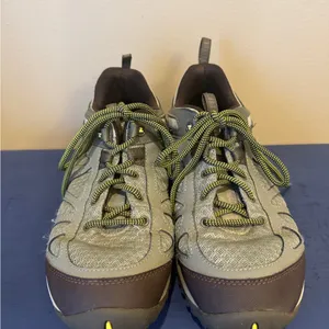 Merrell Siren‎ Sport Q2 Sneakers Womens 10 Gray Leather Hiking Shoes Dusty Olive thumbnail 2