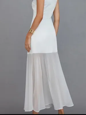 White maxi dress Size M thumbnail 2