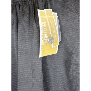 Women’s Michael Kors Black Satin Textured Blouse Long Bell Flared Sleeve Plus 2X thumbnail 5