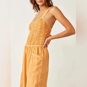 Free People Forever Always Cotton Wide Leg Jumpsuit (medium) thumbnail 2