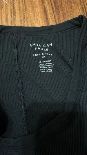 American Eagle Black Soft & Sexy Top thumbnail 2