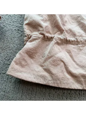 Lululemon Street to Studio Jacket Women’s 10 Dune Blush Pink Hooded Windbreaker thumbnail 8
