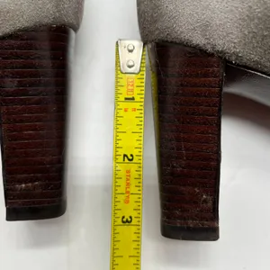Cole Haan Women's Nike‎ Air Gray Suede Stacked Heel Tall Boots Size 8B thumbnail 9