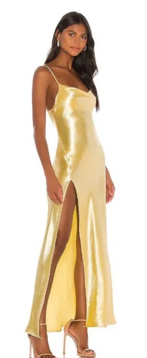 RESA river slip dress yellow thumbnail 1