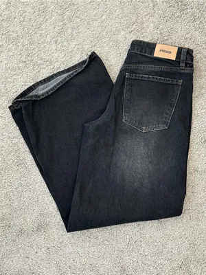 RSQ Low Rise Baggy Wide Leg Jeans In Washed BLACK Sz. 27 thumbnail 8