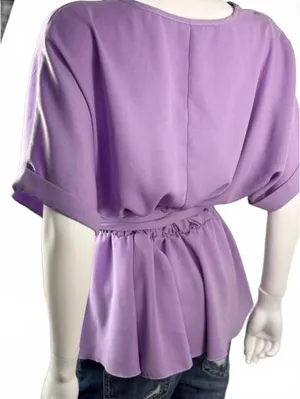 Cute Flowy Top Size L Purple Size L thumbnail 4