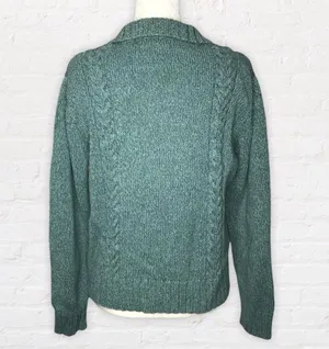 VTG Cabela’s heavy weight zip up knit sweater jacket Women’s size XL Cotton thumbnail 9