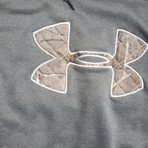 Under armor women's gray hoodie with camo details size medium thumbnail 3