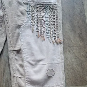 Anthropologie Pilcro The Camp Wanderer Patchwork Pants Waist 29 thumbnail 4