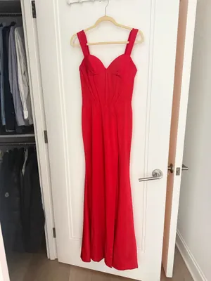 Alamour the Label Taylor Bustier Mermaid Gown Dress Red thumbnail 5