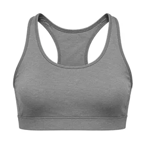 Reebok Light Gray Sports Bra Moisture Wicking Sz XL thumbnail 1