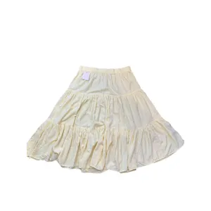LC Lauren Conrad Skirt Size XL Tiered Midi Yellow Stripe Mid Rise Women's NWT thumbnail 8