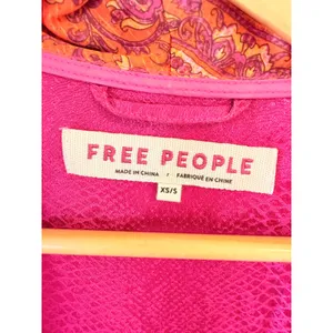 Free People The Young Love Kimono Duster Womens Pink Multi XS/S thumbnail 4
