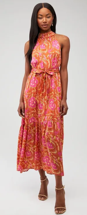 Cleobella Luella Floral Halter Maxi Dress XS thumbnail 1