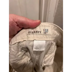 Old‎ Navy Womens Khaki Wide Leg Chino Pants Size 12 Beige Cotton Ripstop Casual thumbnail 6